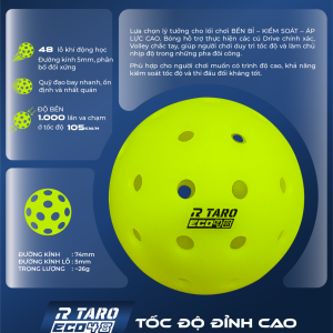 Bóng Pickleball Taro Eco 48