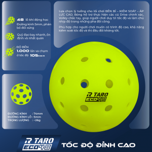 Bóng Pickleball Taro Eco 48