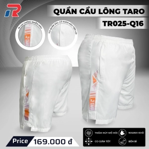 Quần cầu lông Taro Q16 Nữ -  Trắng