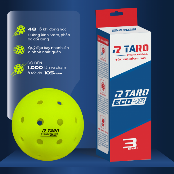 Bóng Pickleball Taro Eco 48