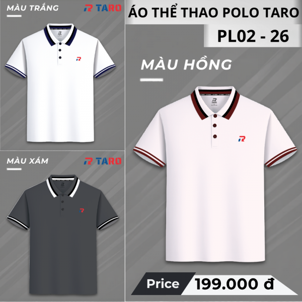 Áo thể thao Polo Taro Breeze PL02-26 Nam