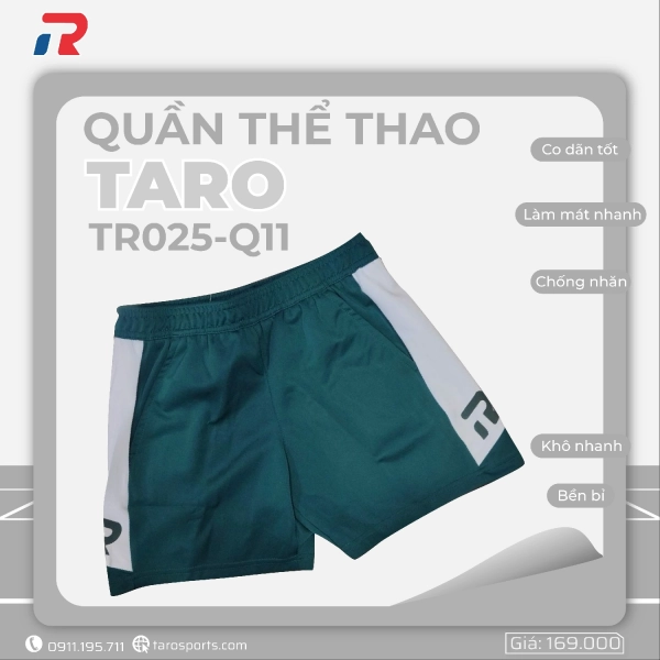 Quần Cầu Lông Taro TR025-Q11 Nữ - Xanh Lá Chính Hãng