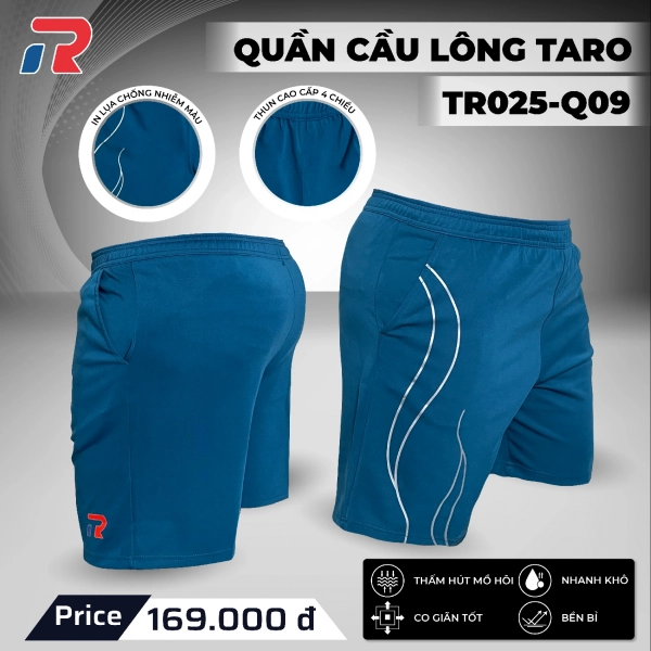 Quần Cầu Lông Taro TR025-Q09 Nữ - Xanh Cổ Vịt Chính Hãng
