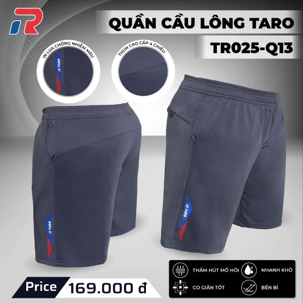 Quần cầu lông Taro TR025-Q13 Nữ - Xám