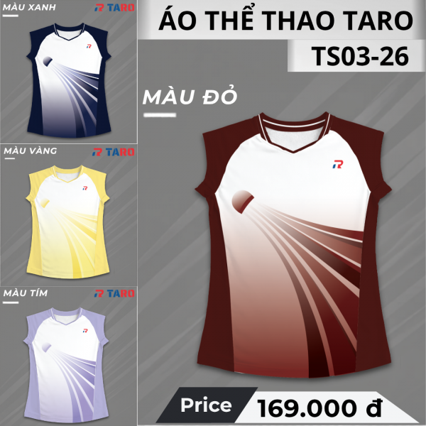 Áo thể thao Taro Coolday TS03-26 Nữ